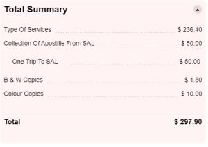 Notary Fee Calculator in Singapore for Company Execution by Common Seal or Deed